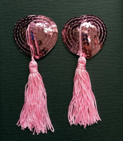 Nipple Cover Sequin & Lace Nipple Tassel Coochie Koo