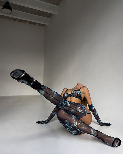 Sets Blue Tie-Dye 5-Piece Set Coochie Koo